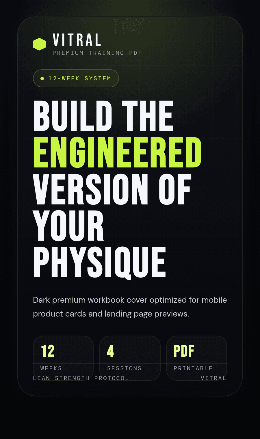 Preview card for the Vitral 12-week transformation PDF